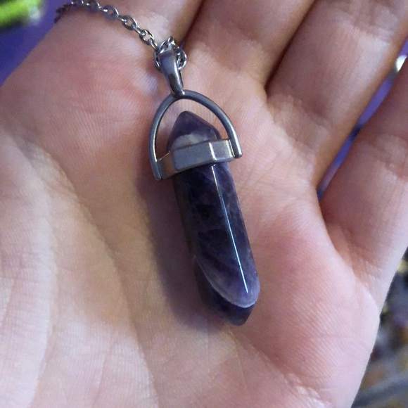Unknown Brand - Amethyst Pendant Necklace (NWOT) - Picture 4 of 4